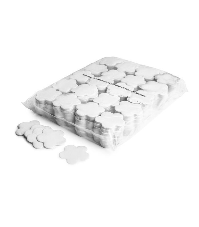 TCM FX - Lassú esésű Konfetti Virágok Ø 55mm - Fehér - 1 kg